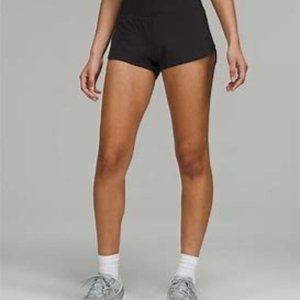 Lululemon Speed Up High-Rise Lined Short 2.5" Black Size 4